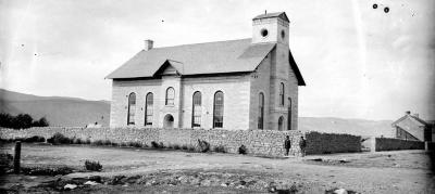 Early photo of Manti Tabernacle
